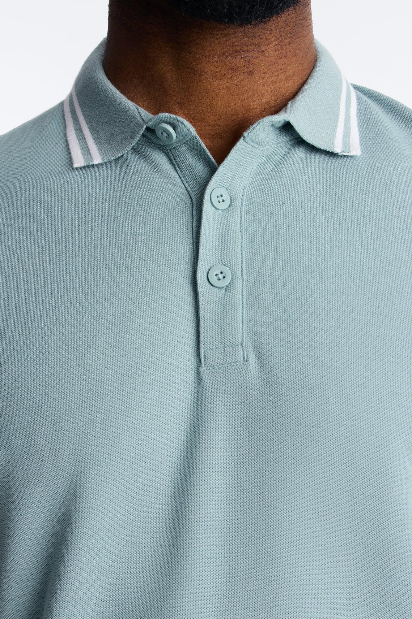 Wilson Short Sleeve Polo - Slate Blue Male Product Image