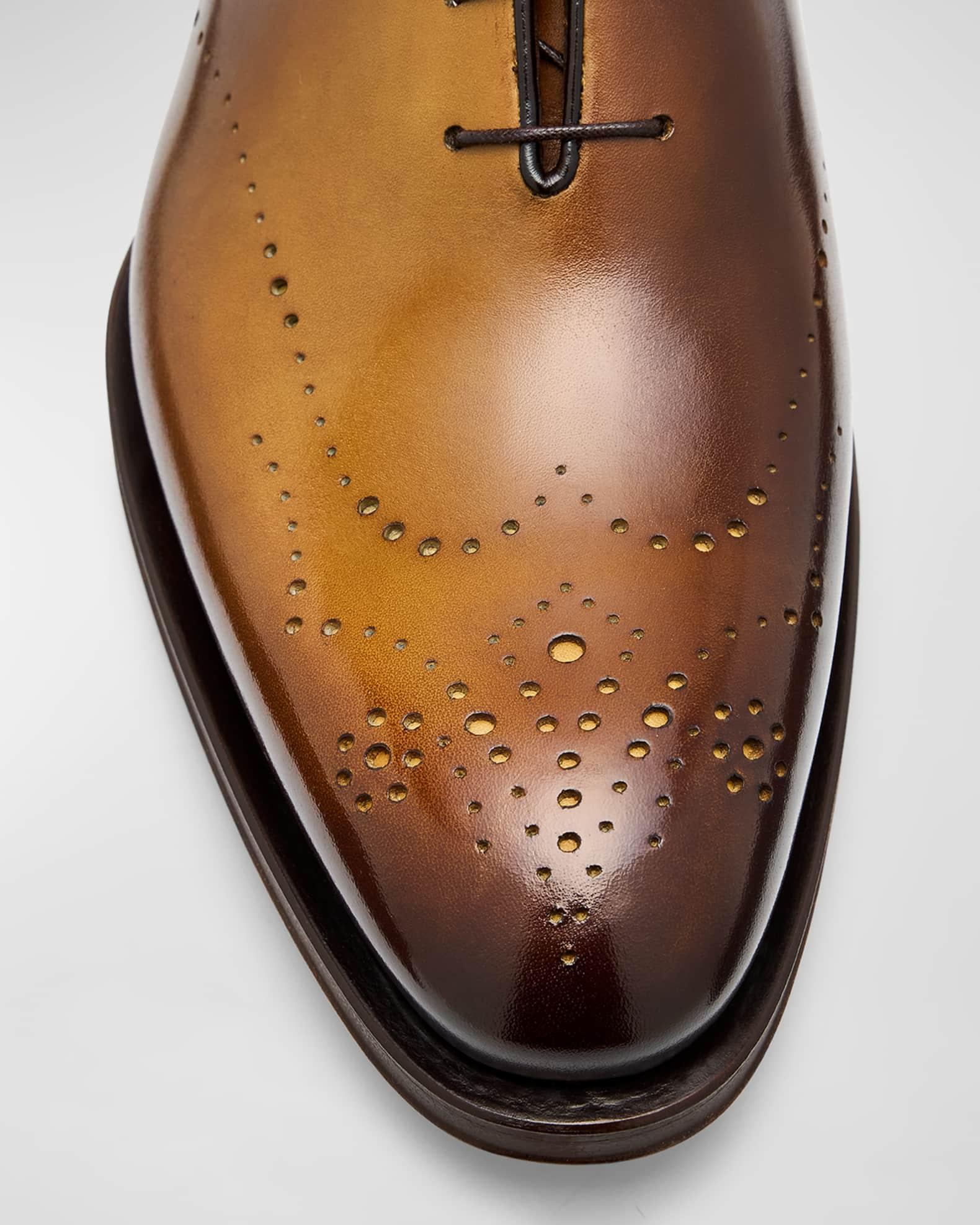 Men's Kaj Bicolor Brogue Leather Oxfords Product Image