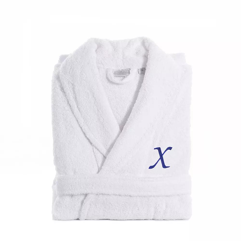 Linum Home Textiles Turkish Cotton Personalized Unisex Embroidered Terry Bathrobe, Adult Unisex,  Product Image