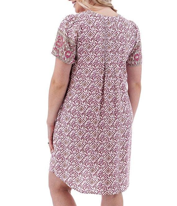 Aventura Portofino Woven Split V-Neck Swing Dress Product Image
