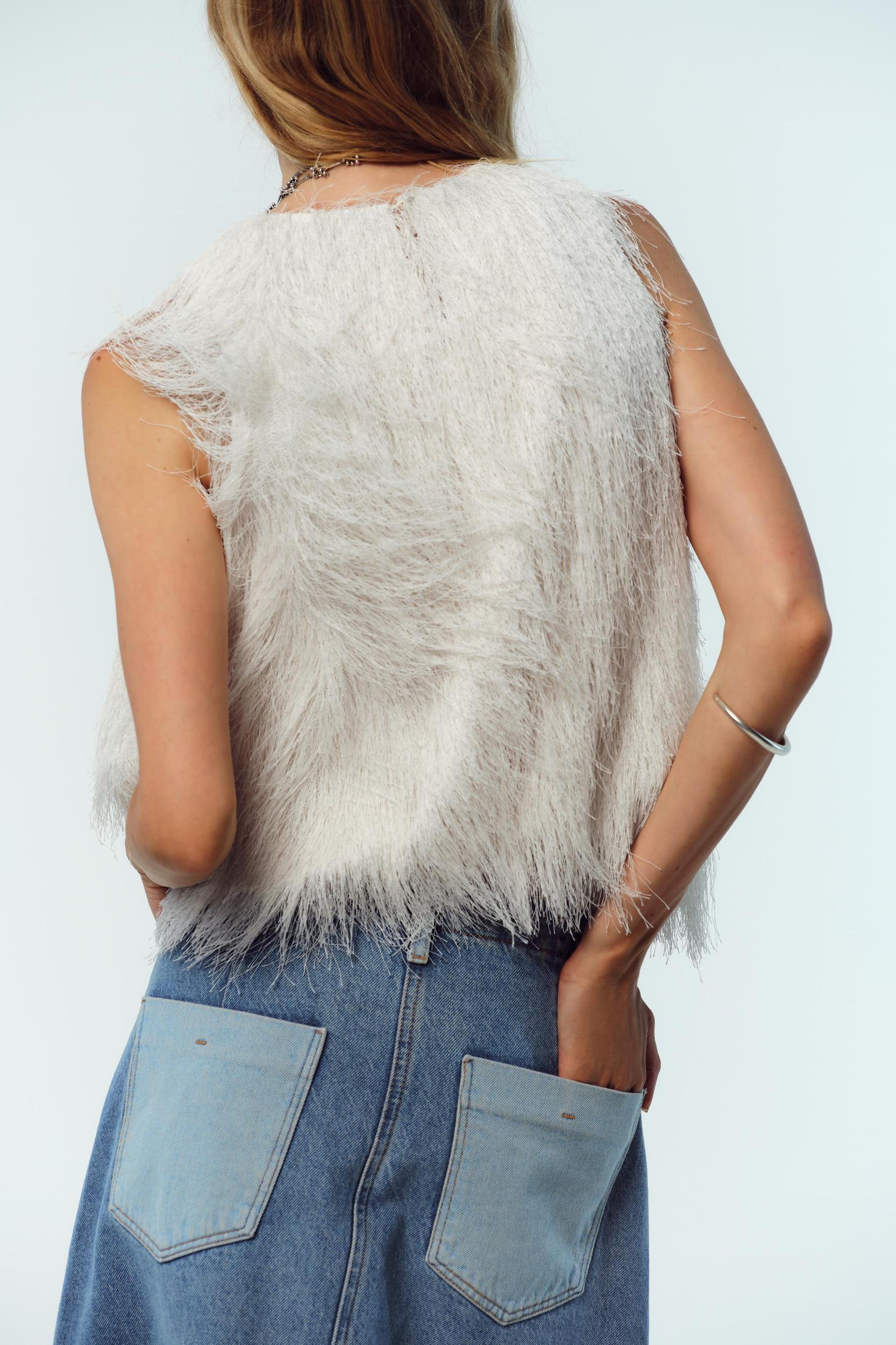 FRINGED CROP TOP Product Image