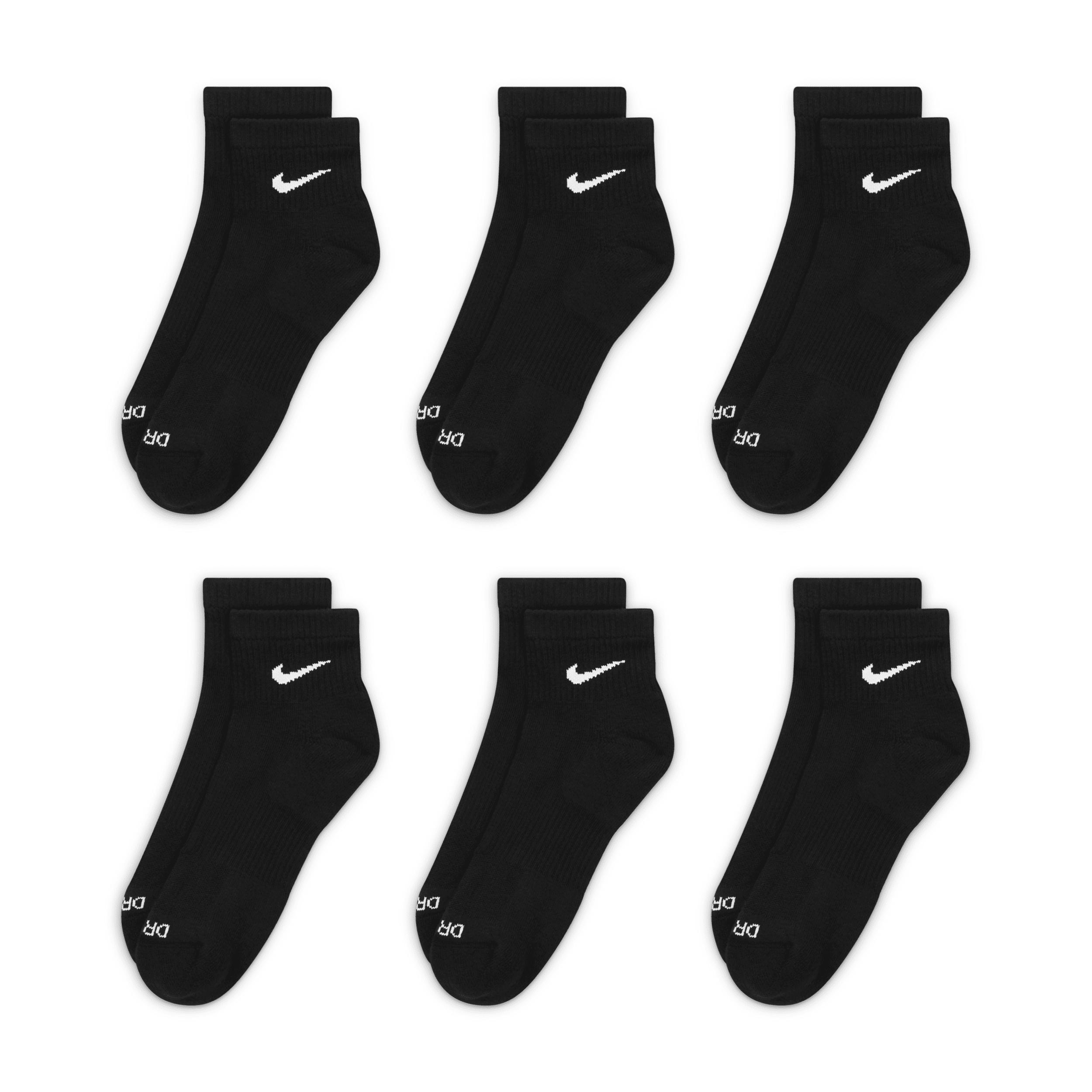 Nike Mens Everyday Plus Cushioned Training Ankle Socks (6 Pairs) | SX6899-010 Product Image