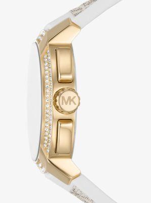 Oversized Sydney Pavé Gold-Tone and Logo Watch Product Image