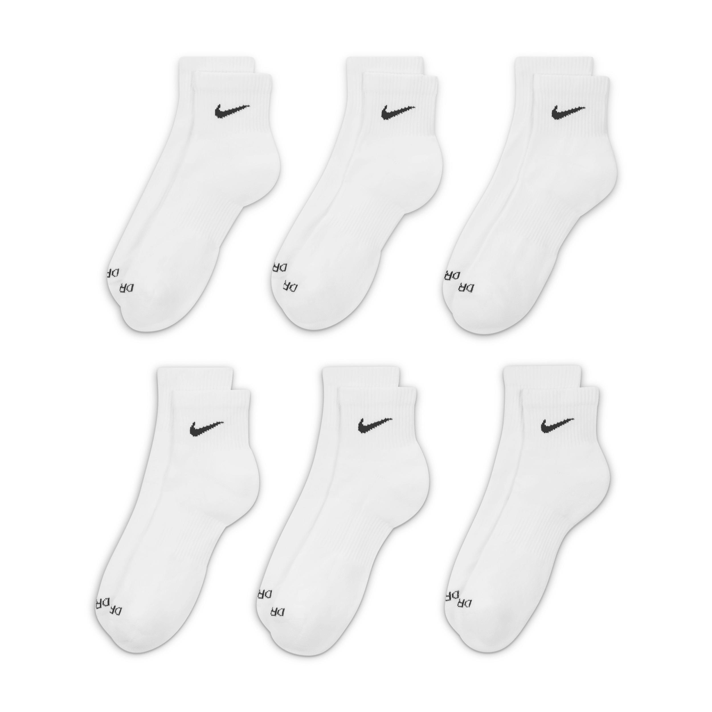 Nike Mens Everyday Plus Cushioned Training Ankle Socks (6 Pairs) | SX6899-100 Product Image