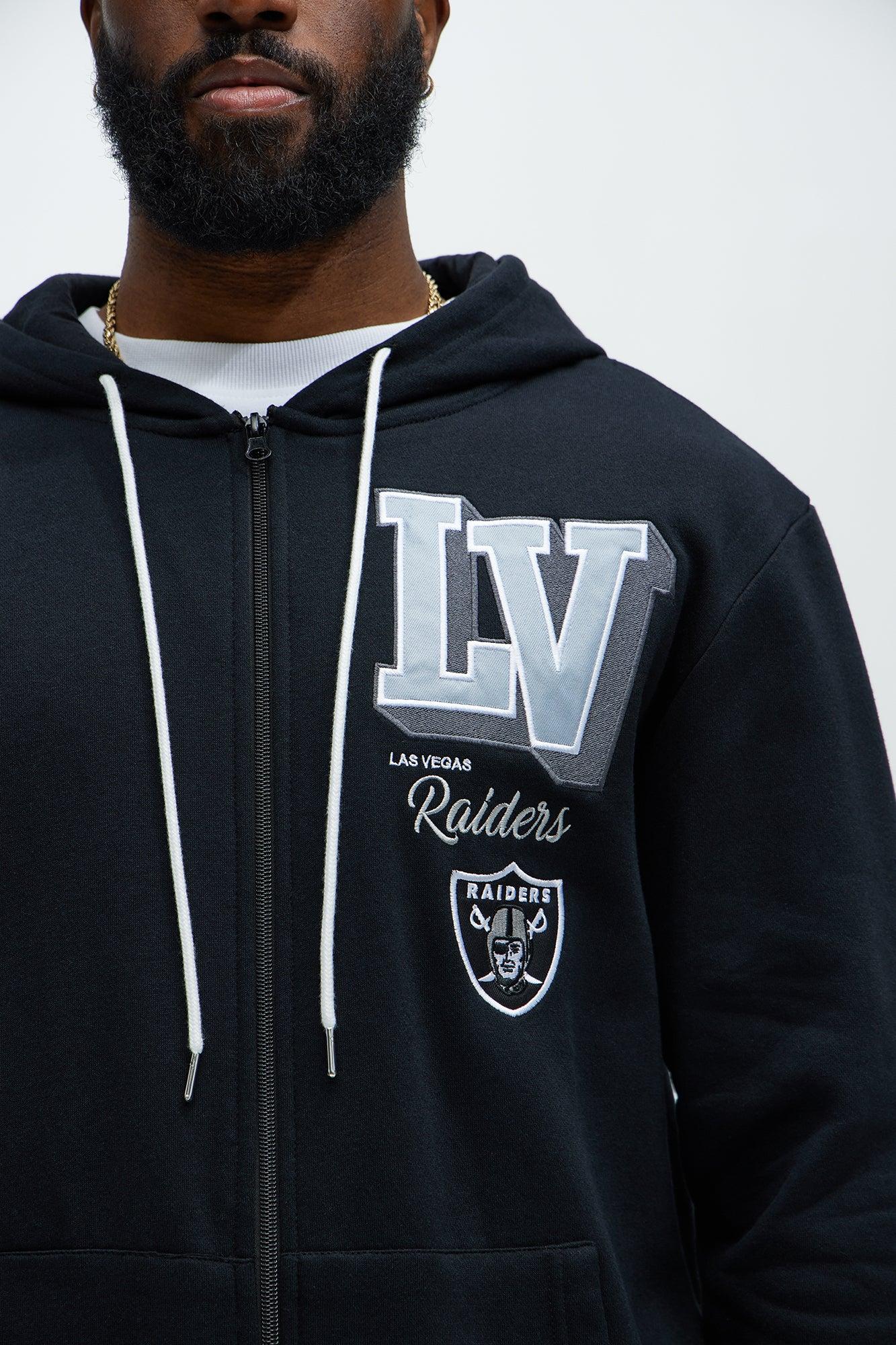 Raiders Bold Zipp Hoodie - Black Male Product Image