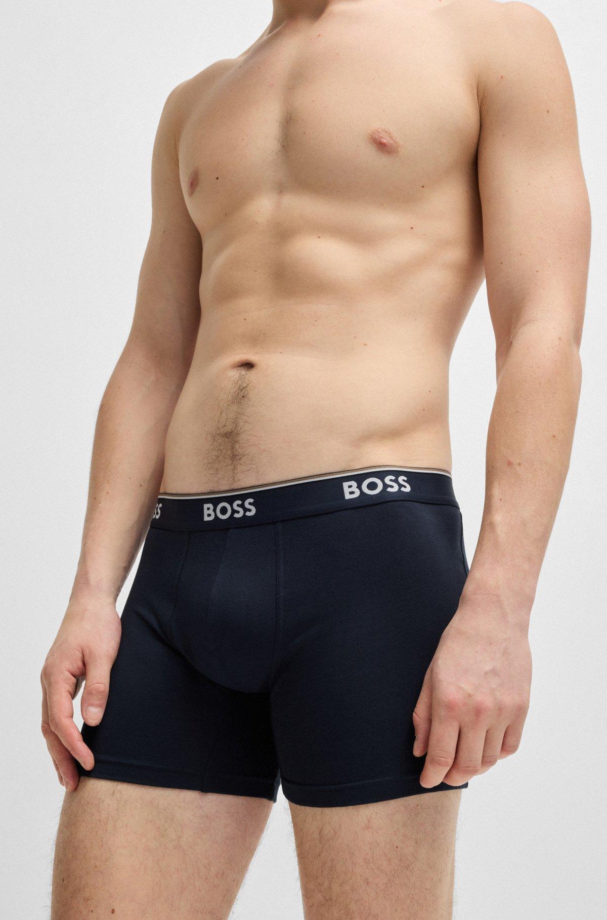 Three-pack of stretch cotton boxer briefs Product Image