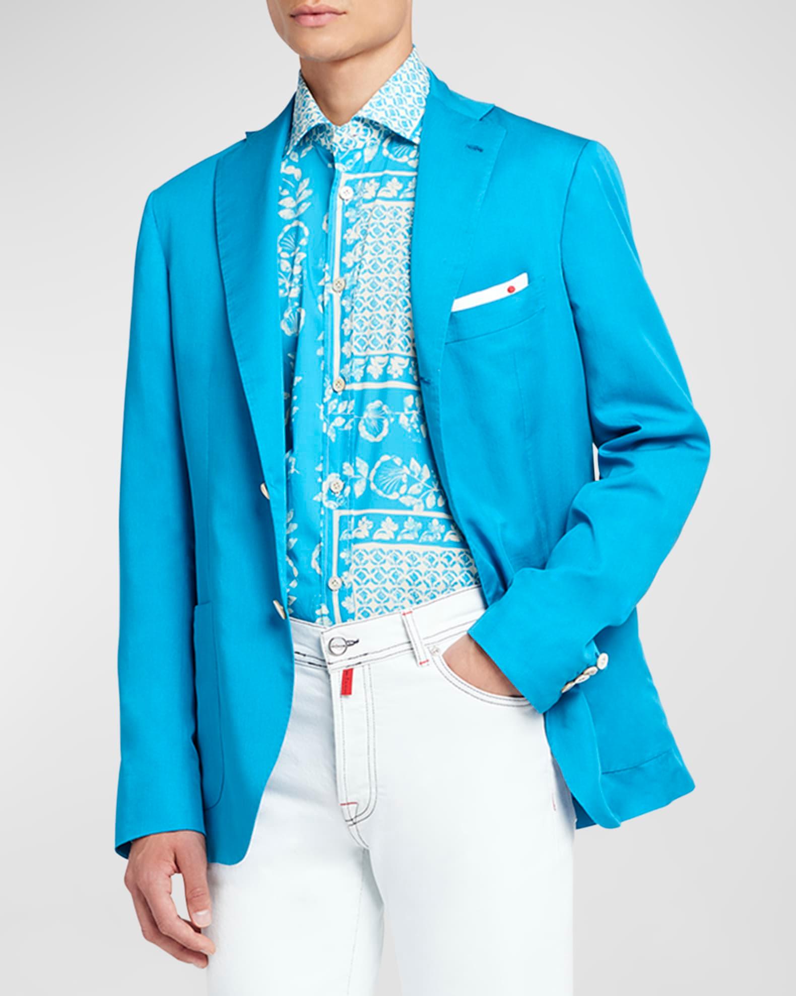 Men's Solid Lyocell-Blend Sport Coat Product Image
