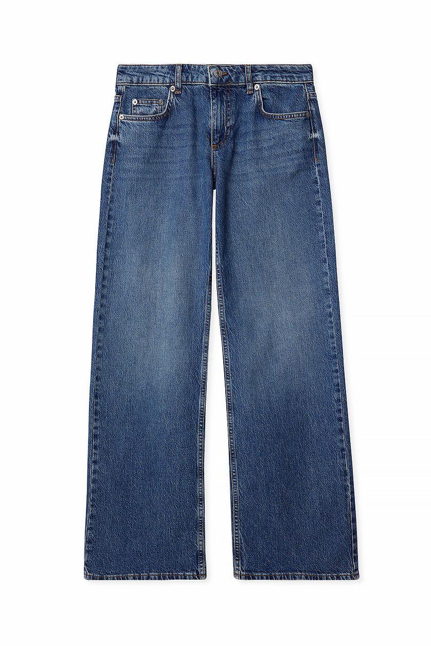 Straight Low Waist Bow Detail Jeans Product Image