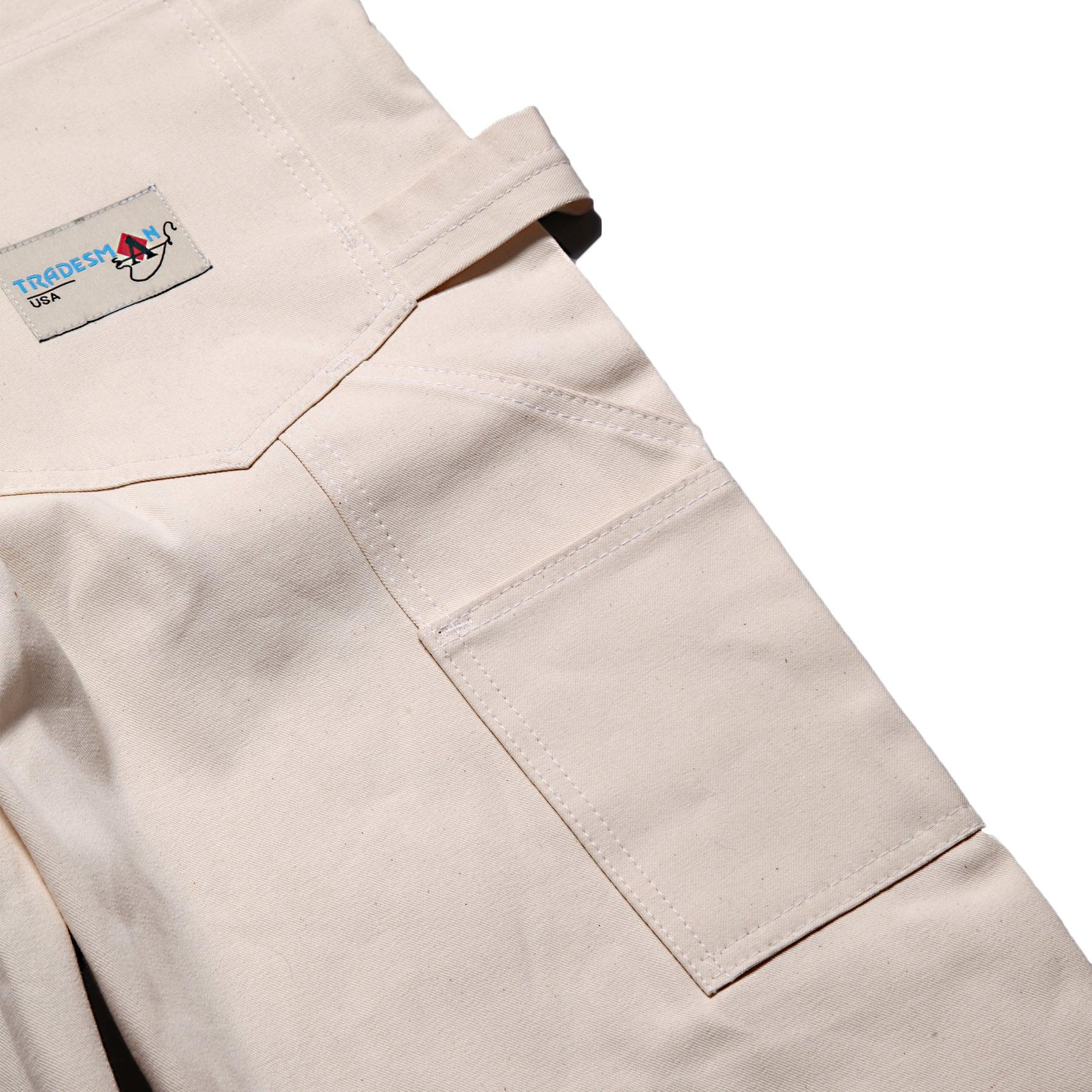 Ace Drop Cloth Tradesman Carpenter Pants - Natural Product Image
