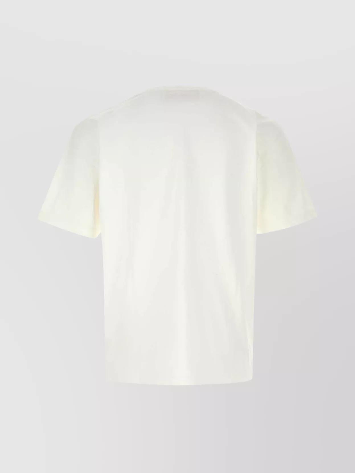 VALENTINO Cotton Crew Neck T-shirt With Graphic Print In White Product Image