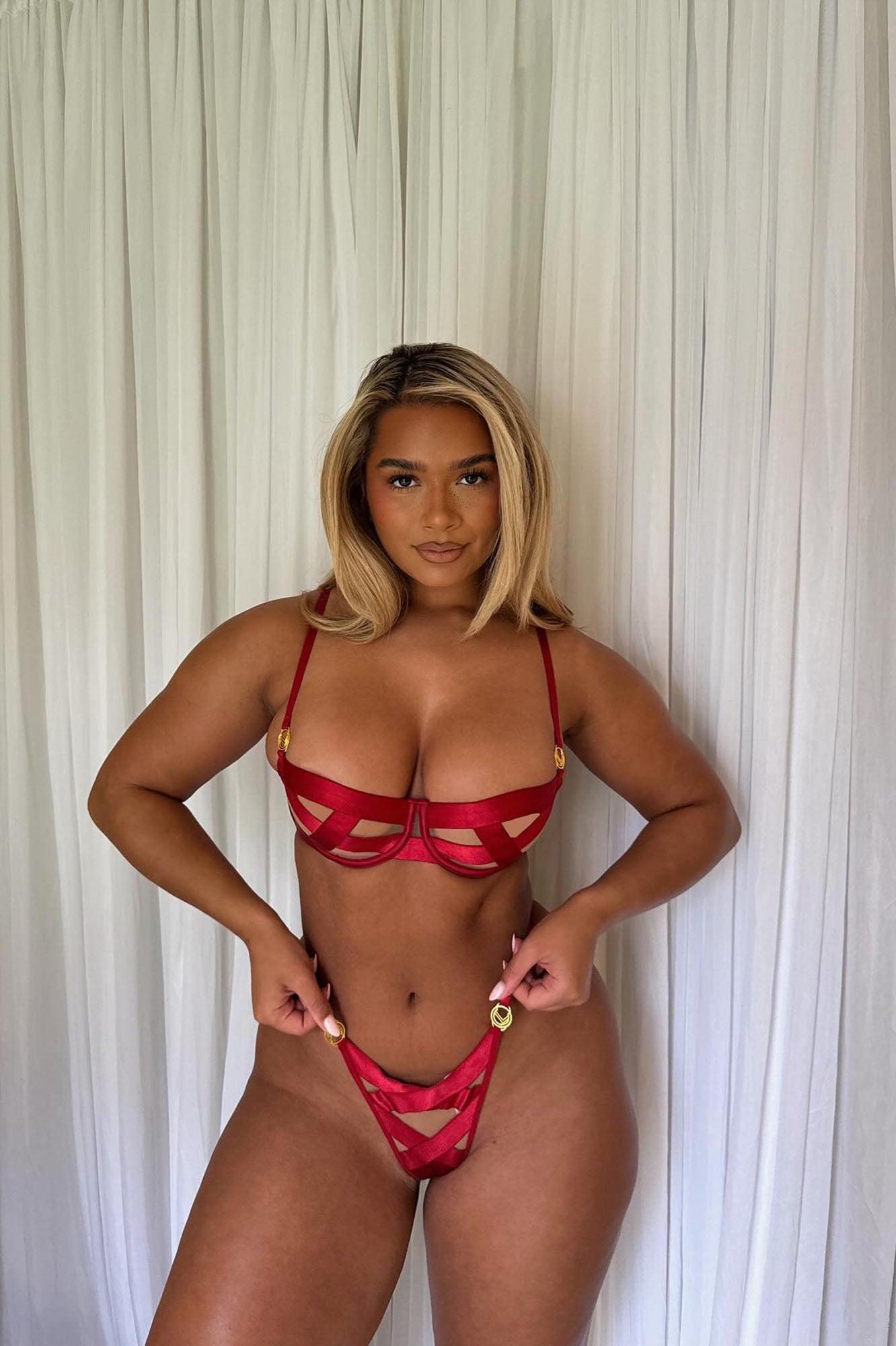 Flirty Behavior 2 Piece Set - Red Product Image