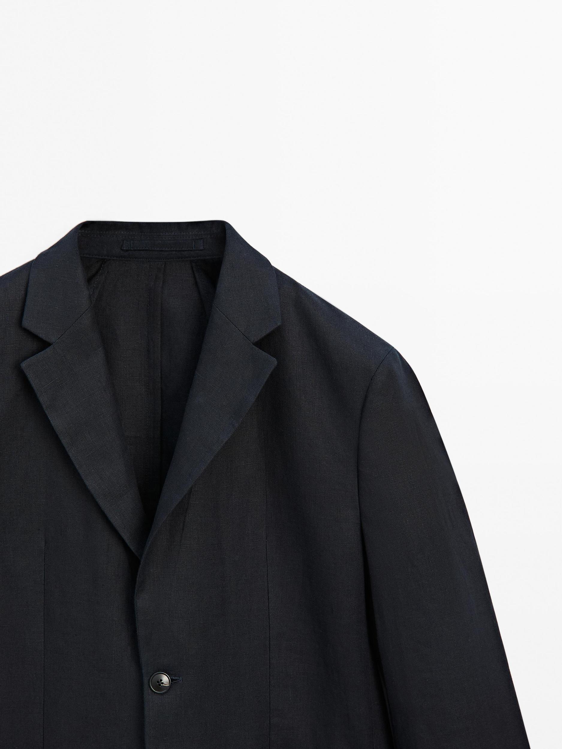 100% linen suit blazer Product Image