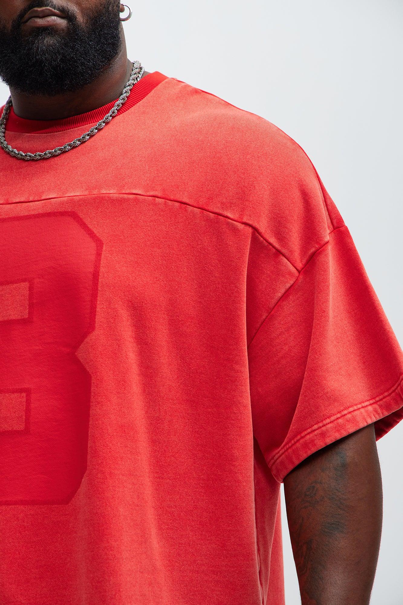 Kyle Oversized Tee - Red Product Image