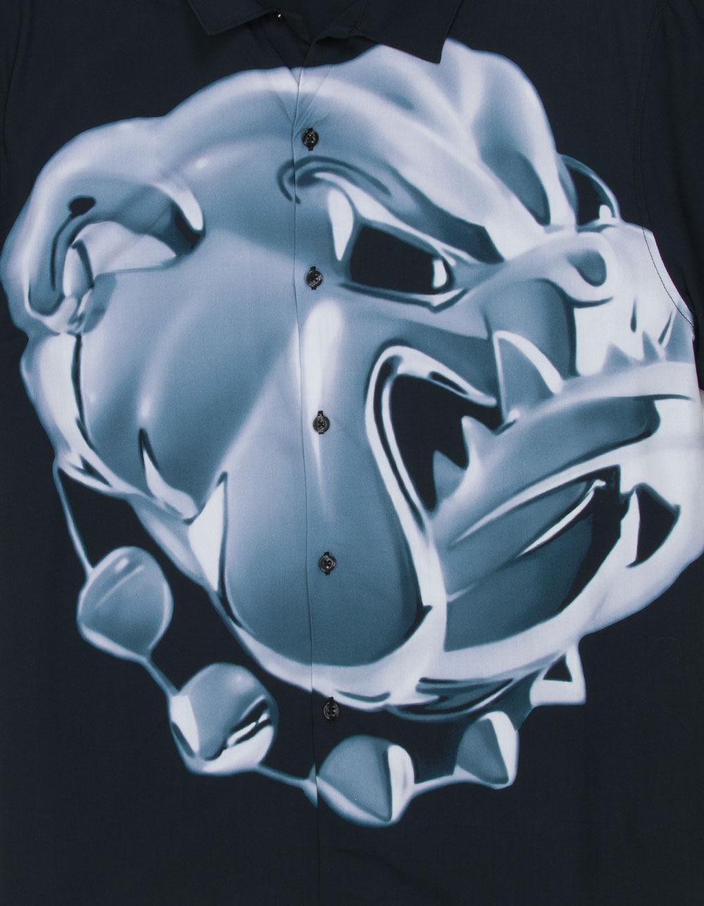 HUF Big Dawg Mens Resort Shirt - BLACK Product Image