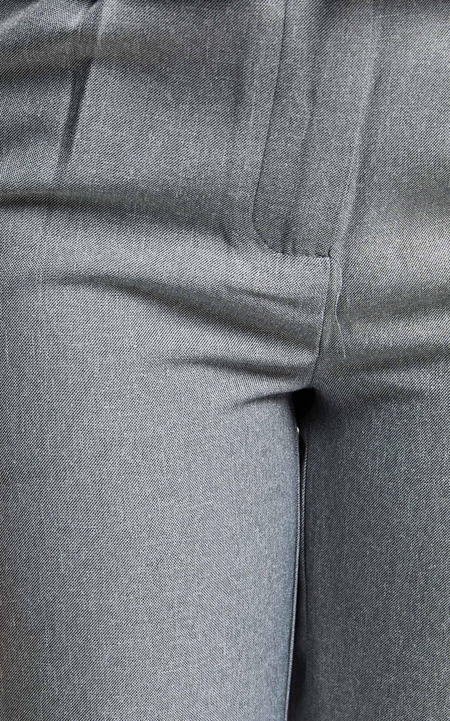 Kourtney Pants - Mid Waist Pleated Trousers in Grey Product Image