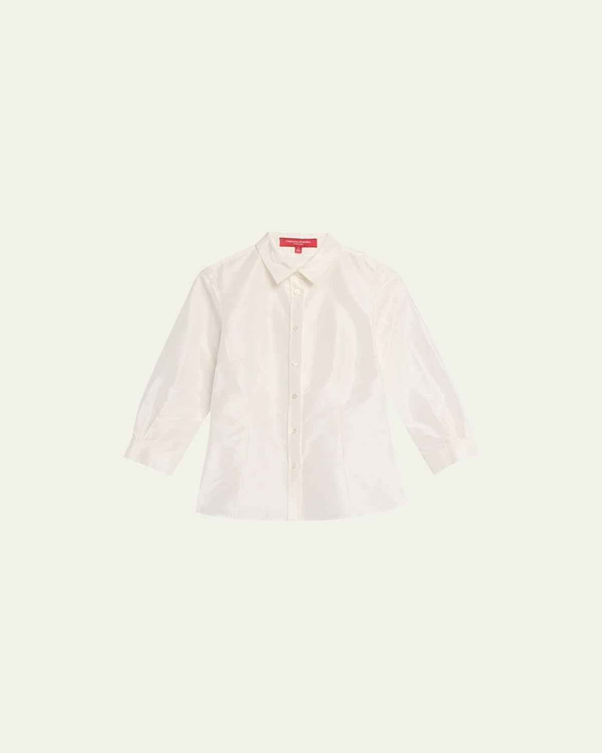 Taffeta Button-Front Shirt Product Image