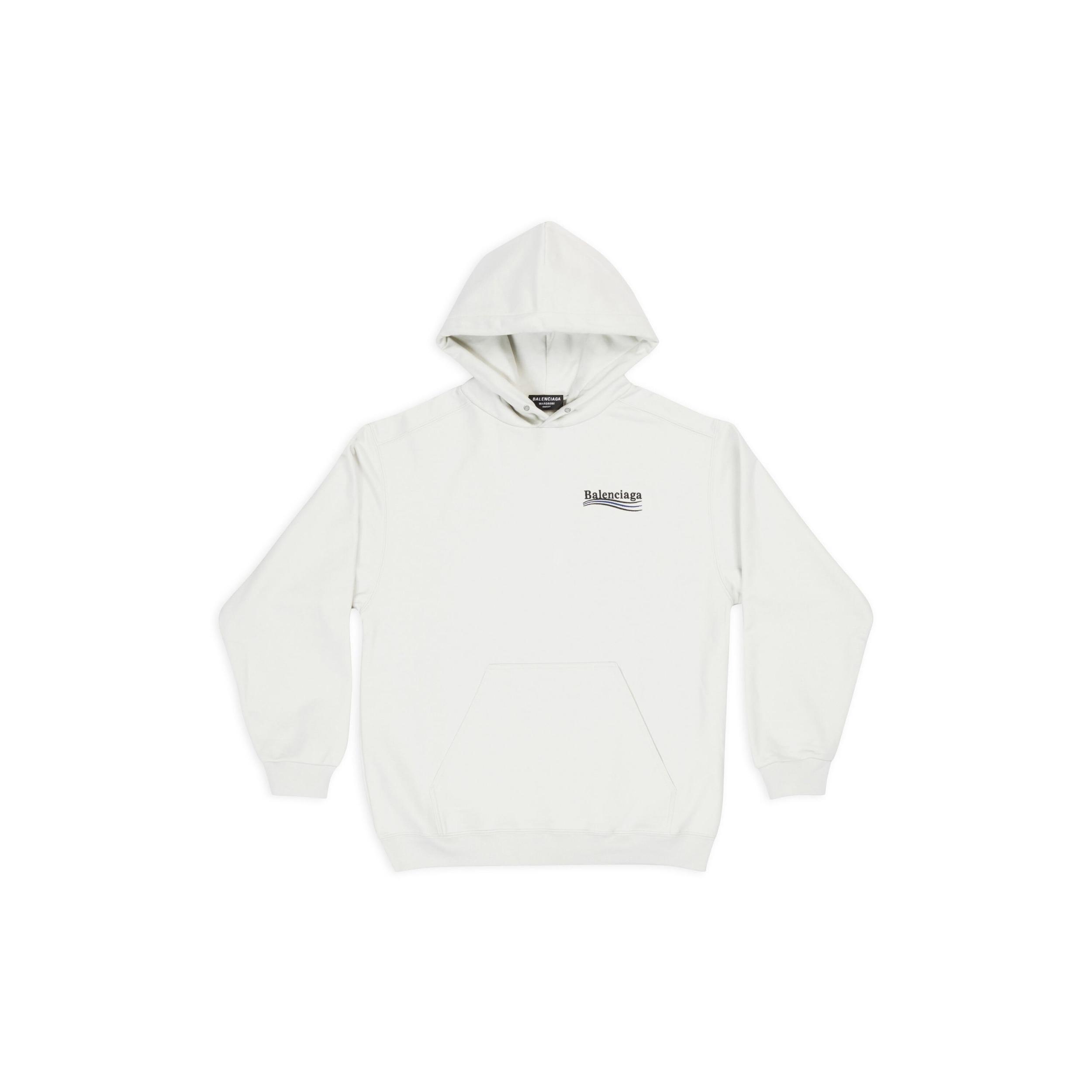 Men's Political Campaign Hoodie Medium Fit in White Product Image