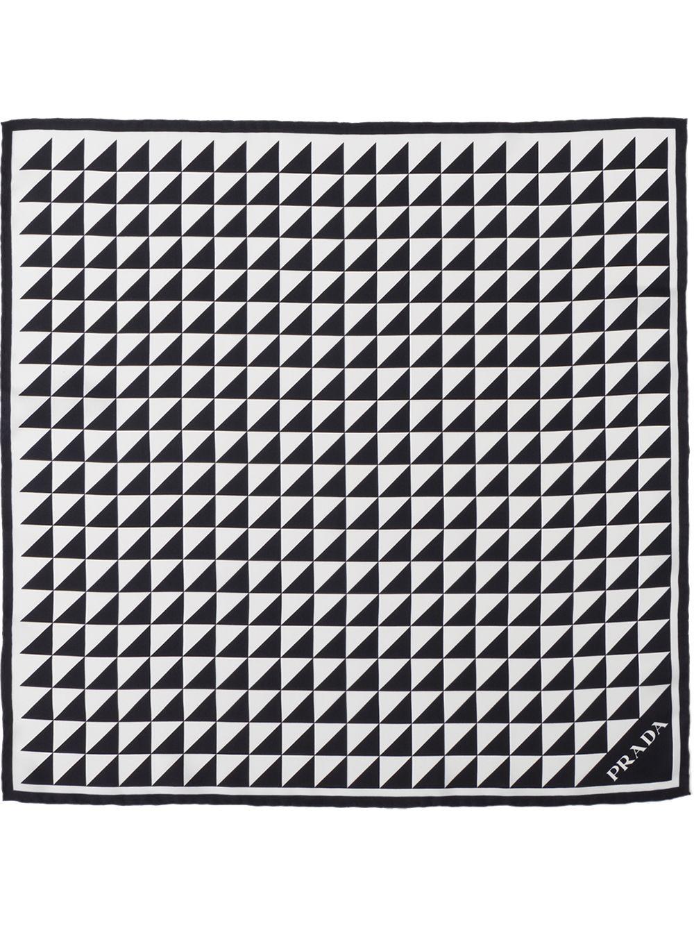 triangle-logo twill scarf Product Image