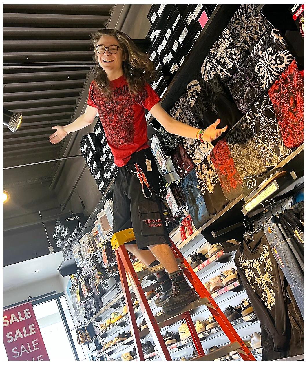 Empyre Ultra Wide Dark Blue Skate Jean Shorts Product Image