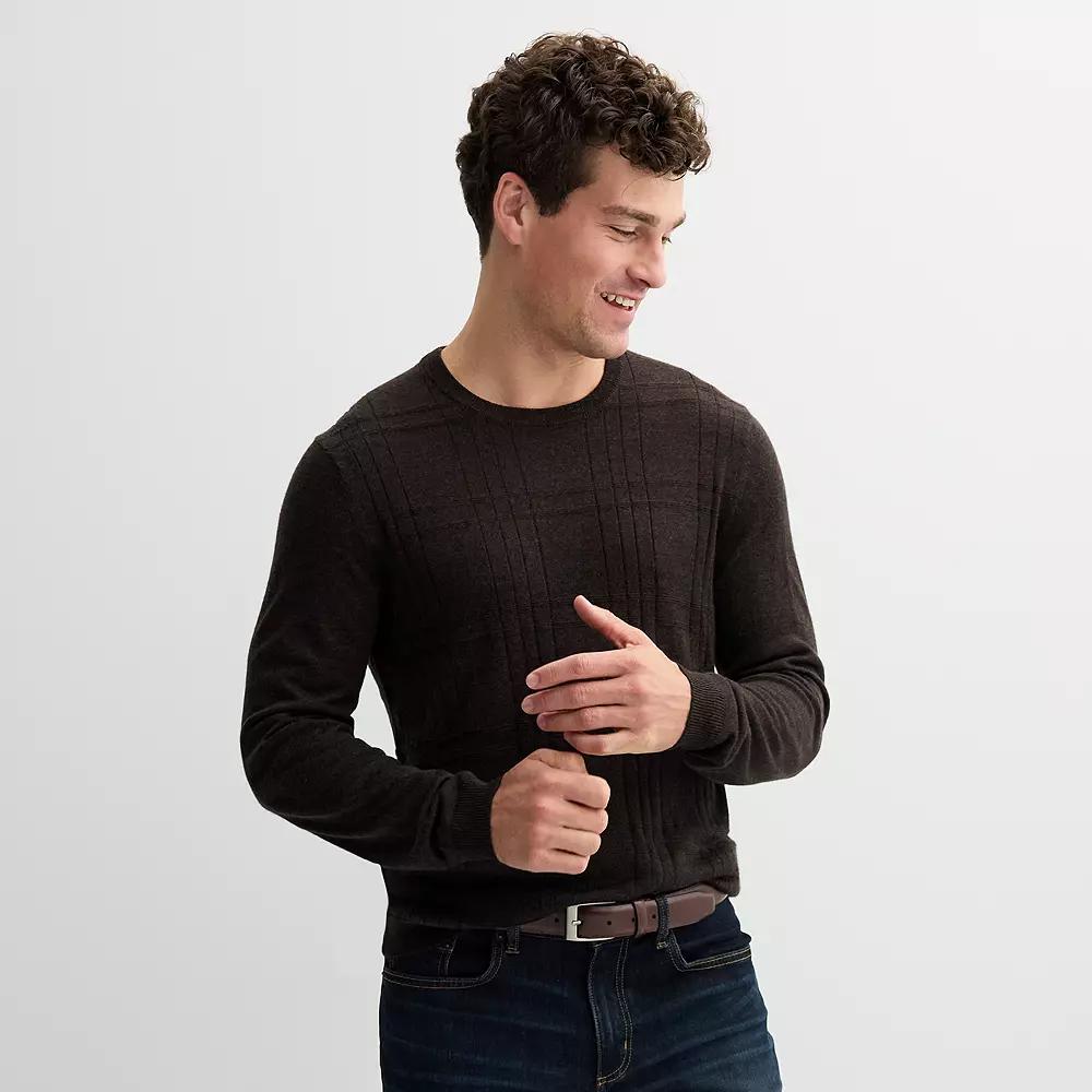 Men's Apt. 9® Merino Blend Crewneck Sweater, Size: Small, Ivory Product Image