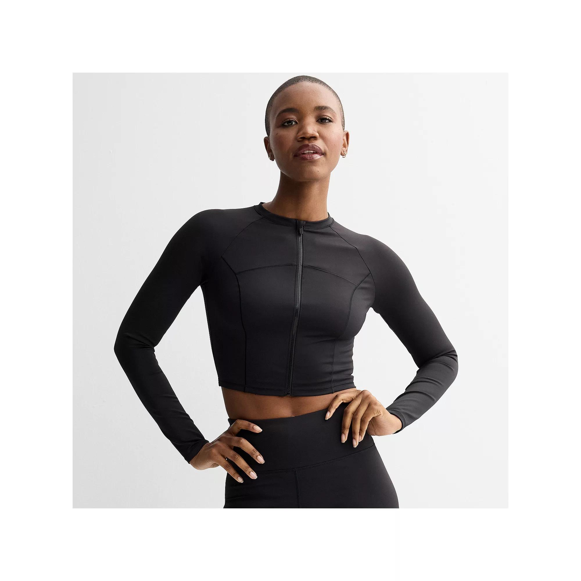Women's FLX Swim To Gym Rashguard, Size: Large, Mineral Black Product Image