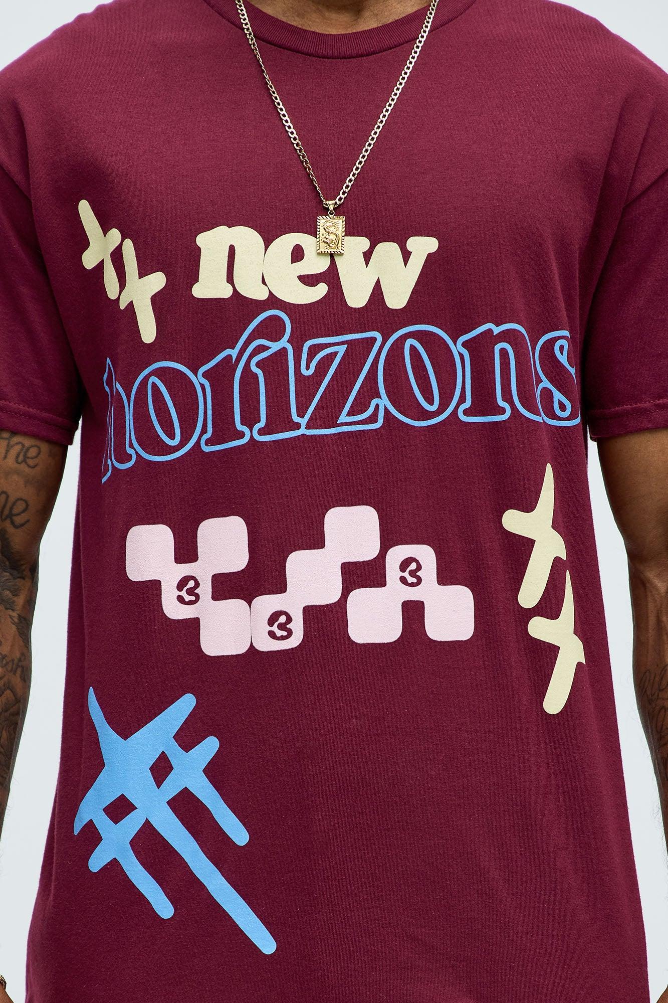 New Horizons Short Sleeve Tee - Burgundy Male Product Image