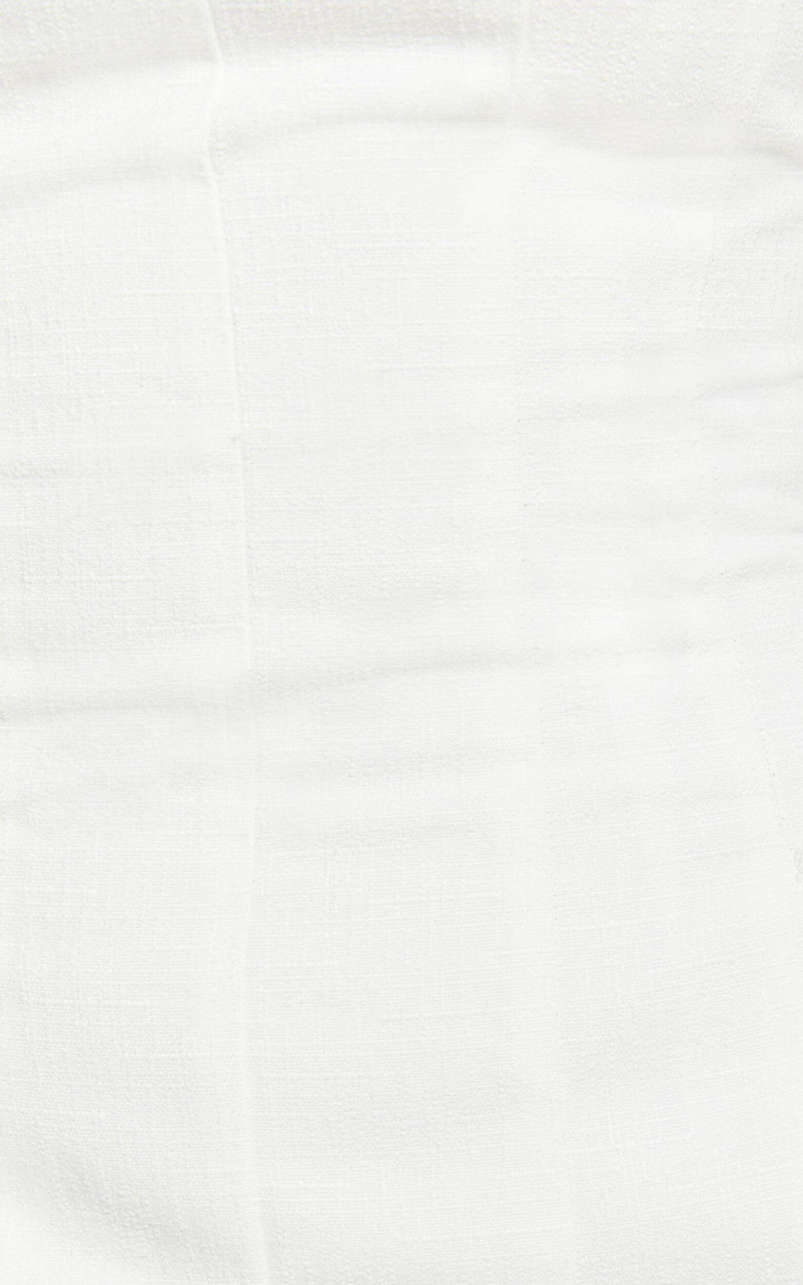 Hallie Mini Dress - Strapless Pocket Detail Cargo Dress in White Product Image