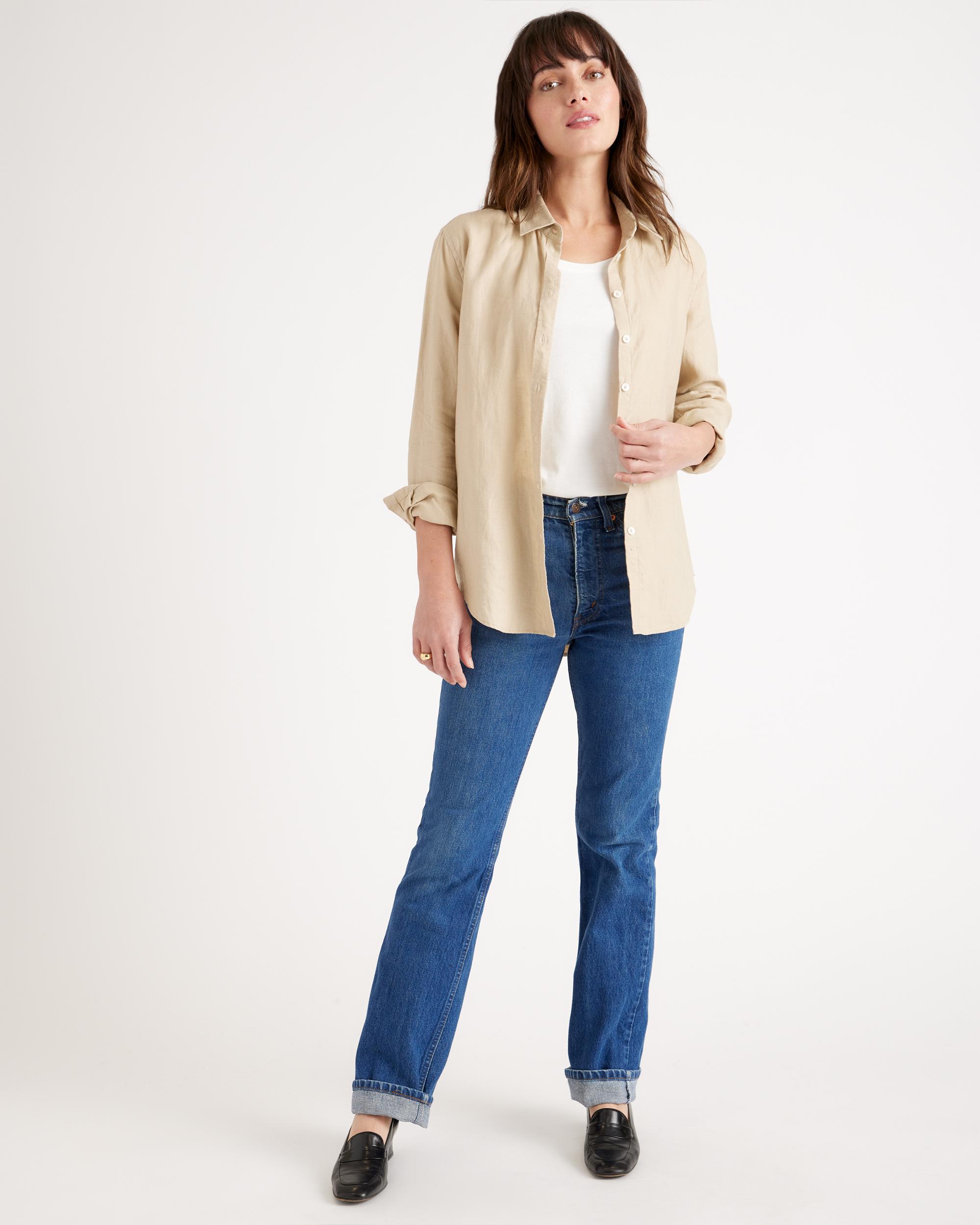 Quince | Women's Long Sleeve Shirt Linen Product Image