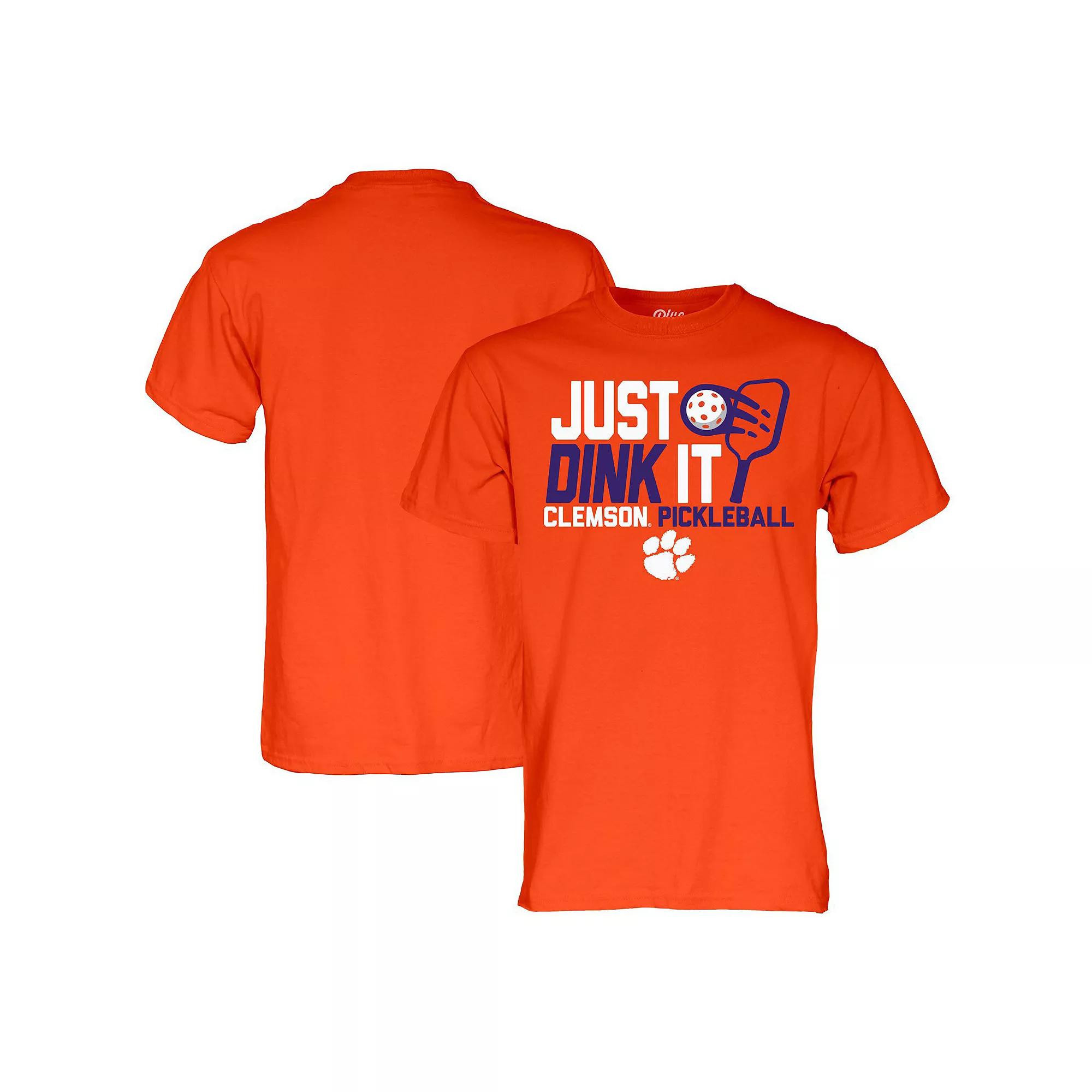 Men's Blue 84 Orange Clemson Tigers Just Dink It Pickleball T-Shirt,  Product Image