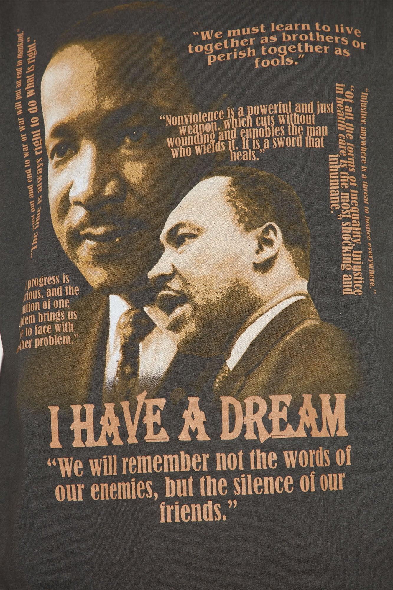 MLK I Have A Dream Short Sleeve Tee - Black Product Image