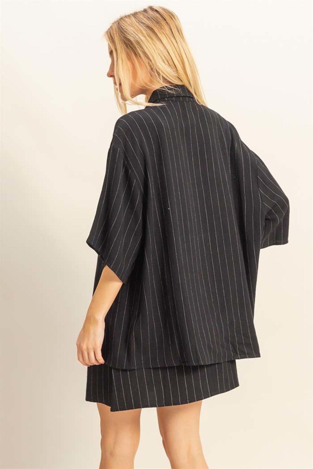 Pinstripe 2-Piece Dress & Shirt Set Product Image