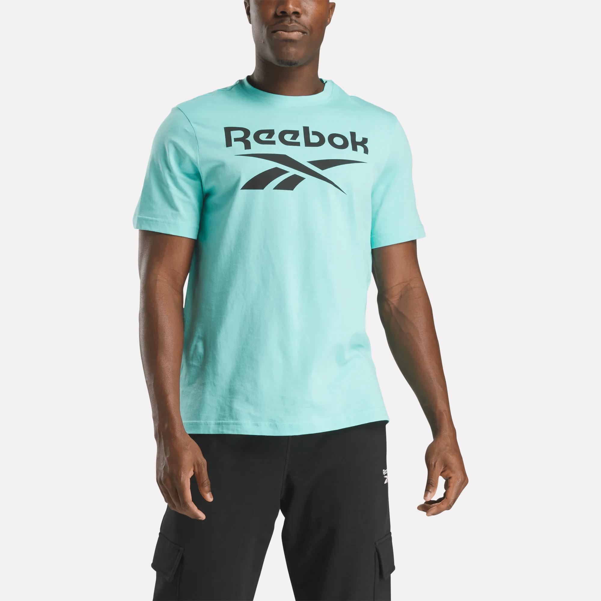 Men's Reebok Identity Big Stacked Logo T-Shirt Male Product Image