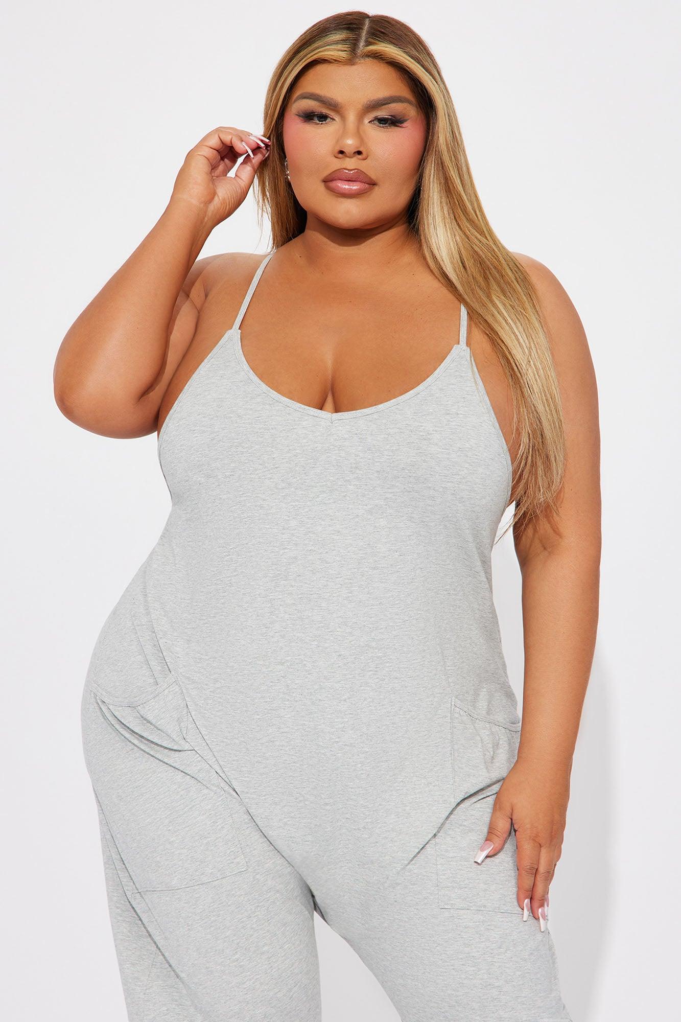 Get You Off My Mind Jumpsuit - Heather Grey Product Image