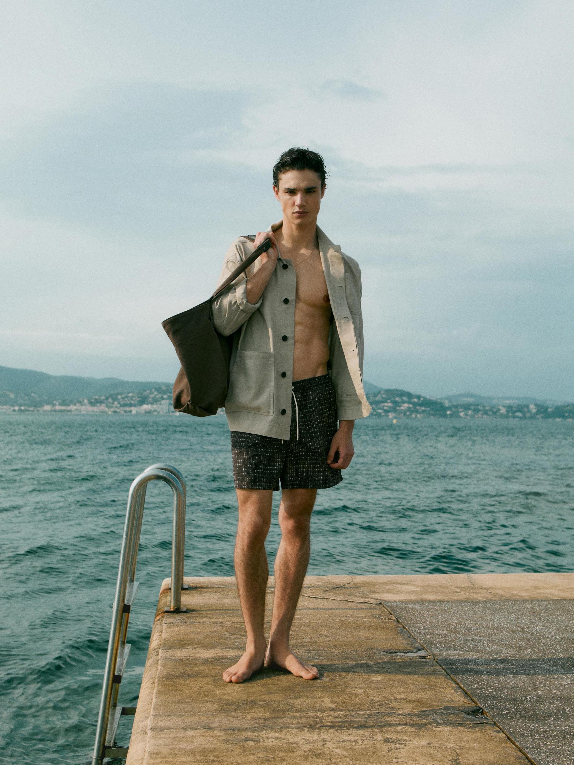 Printed swimming trunks Product Image