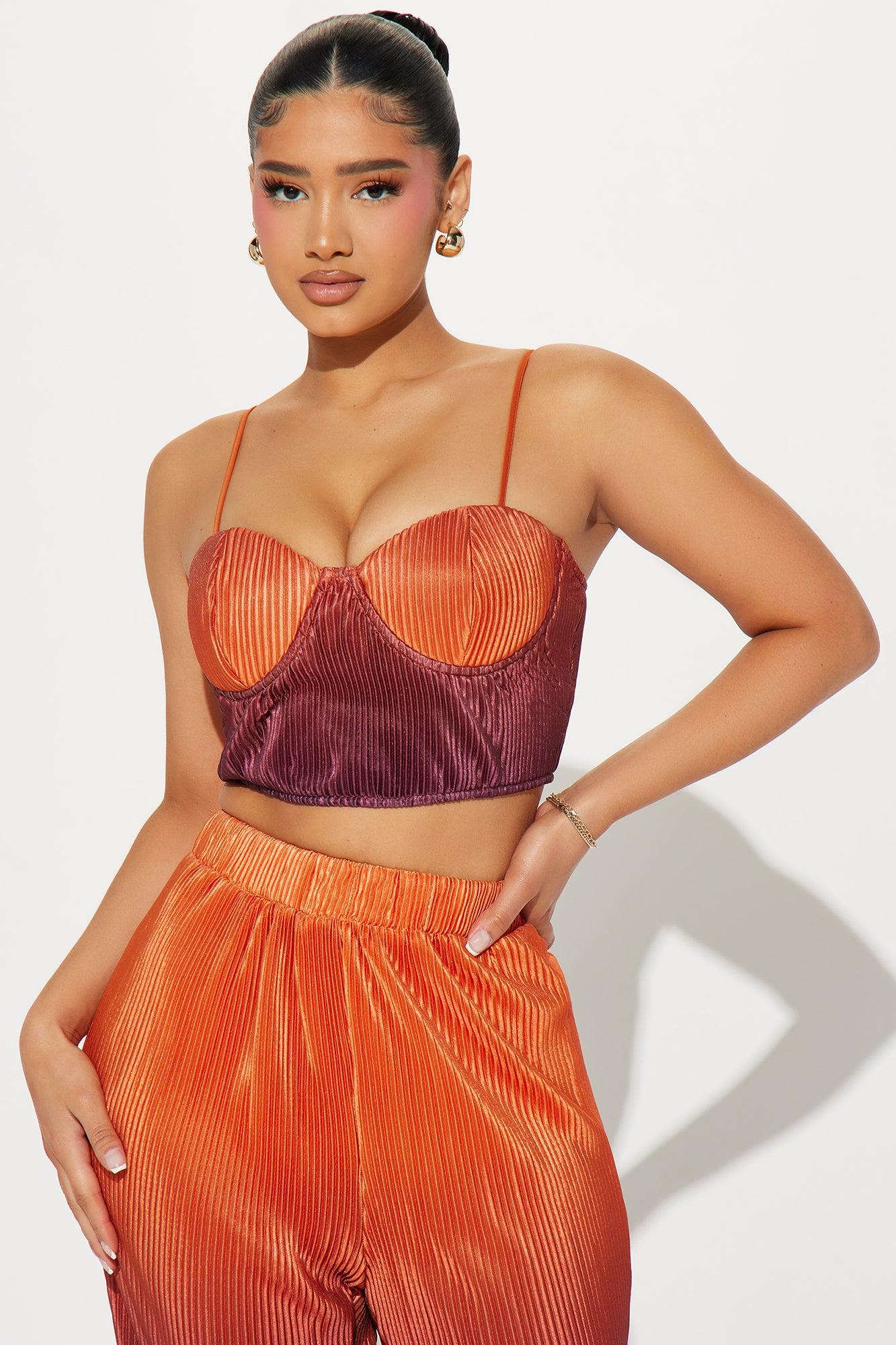 At Dawn Party Pant Set - Orange/combo Product Image
