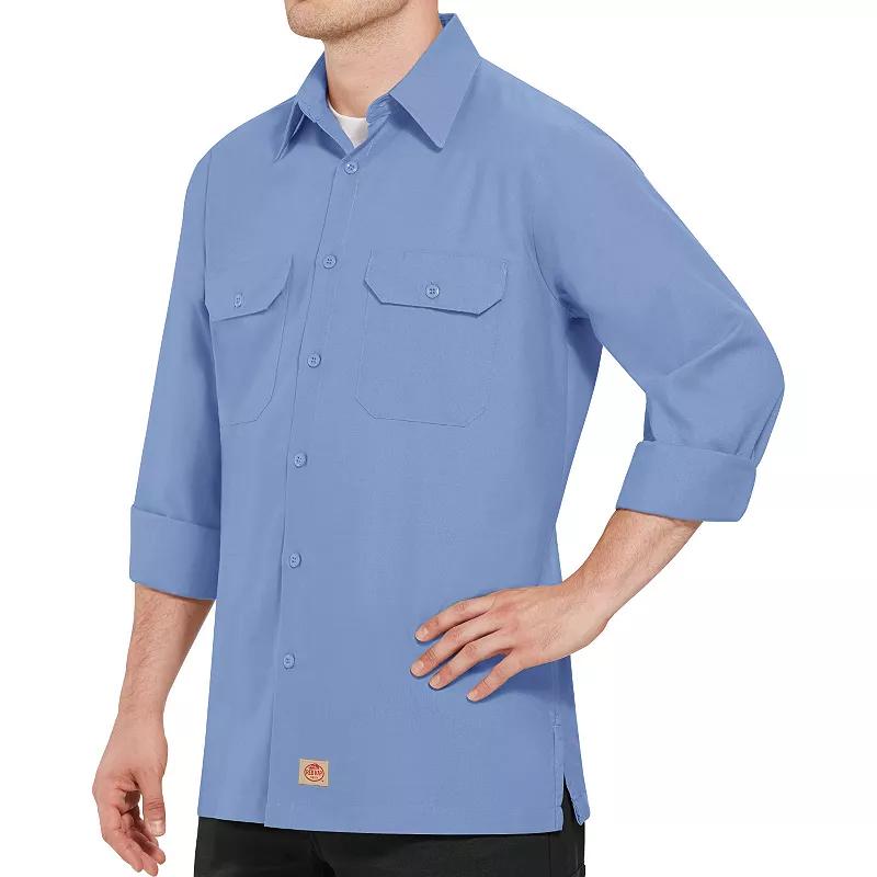 Red Kap Men's Long Sleeve Solid Rip Stop Shirt Product Image