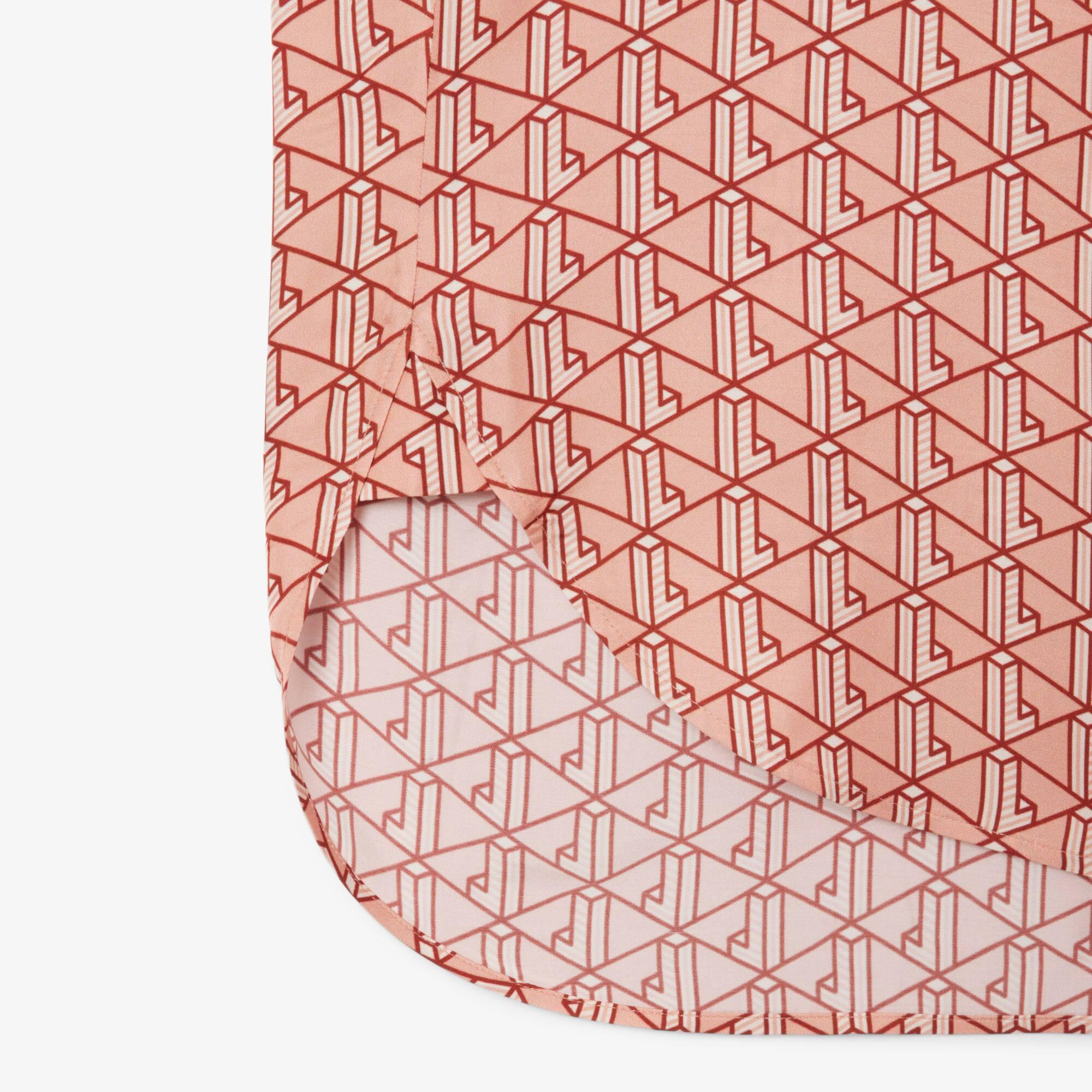 Oversized Monogram Print Shirt Product Image