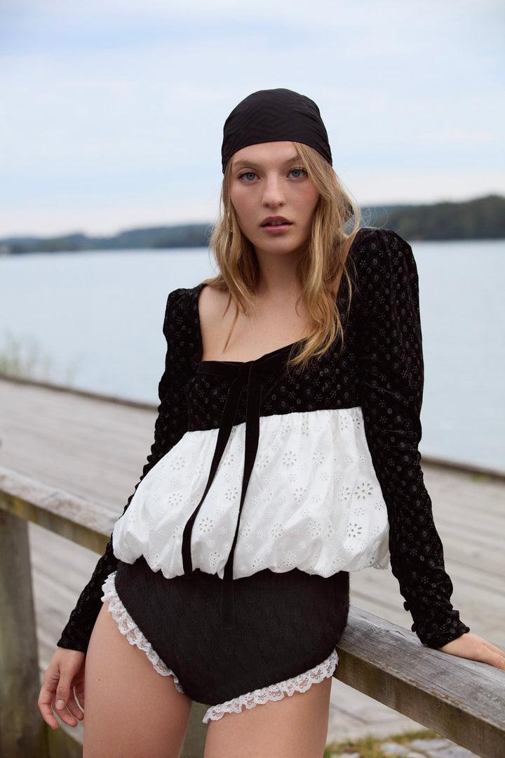 Elisa Bubble Top — White Product Image