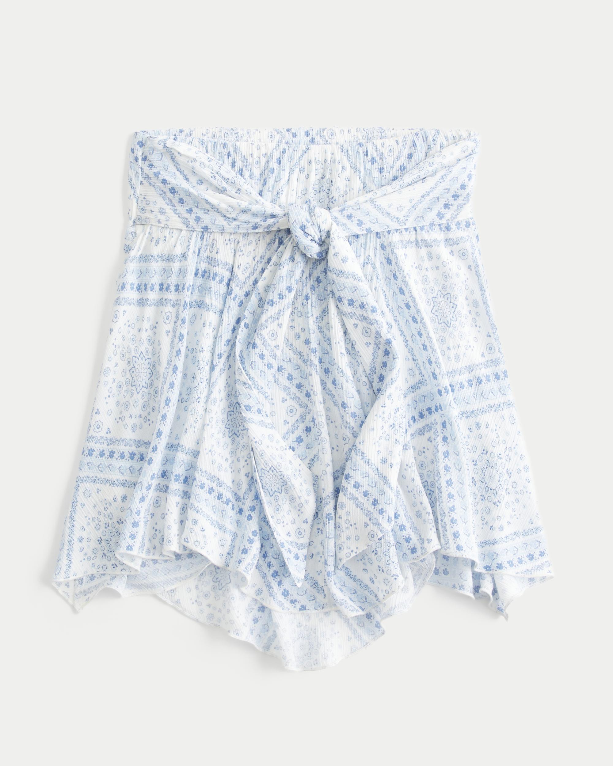 Strapless Handkerchief Hem Top Product Image