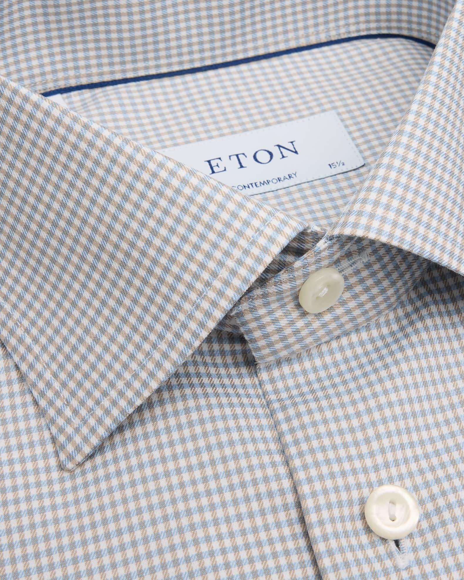 Men's Signature Micro-Check Contemporary-Fit Dress Shirt Product Image