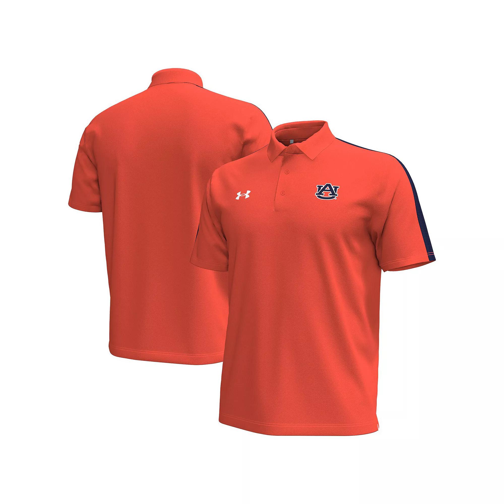 Men's Under Armour Orange Auburn Tigers Pinnacle Performance Polo, Size: Large Product Image