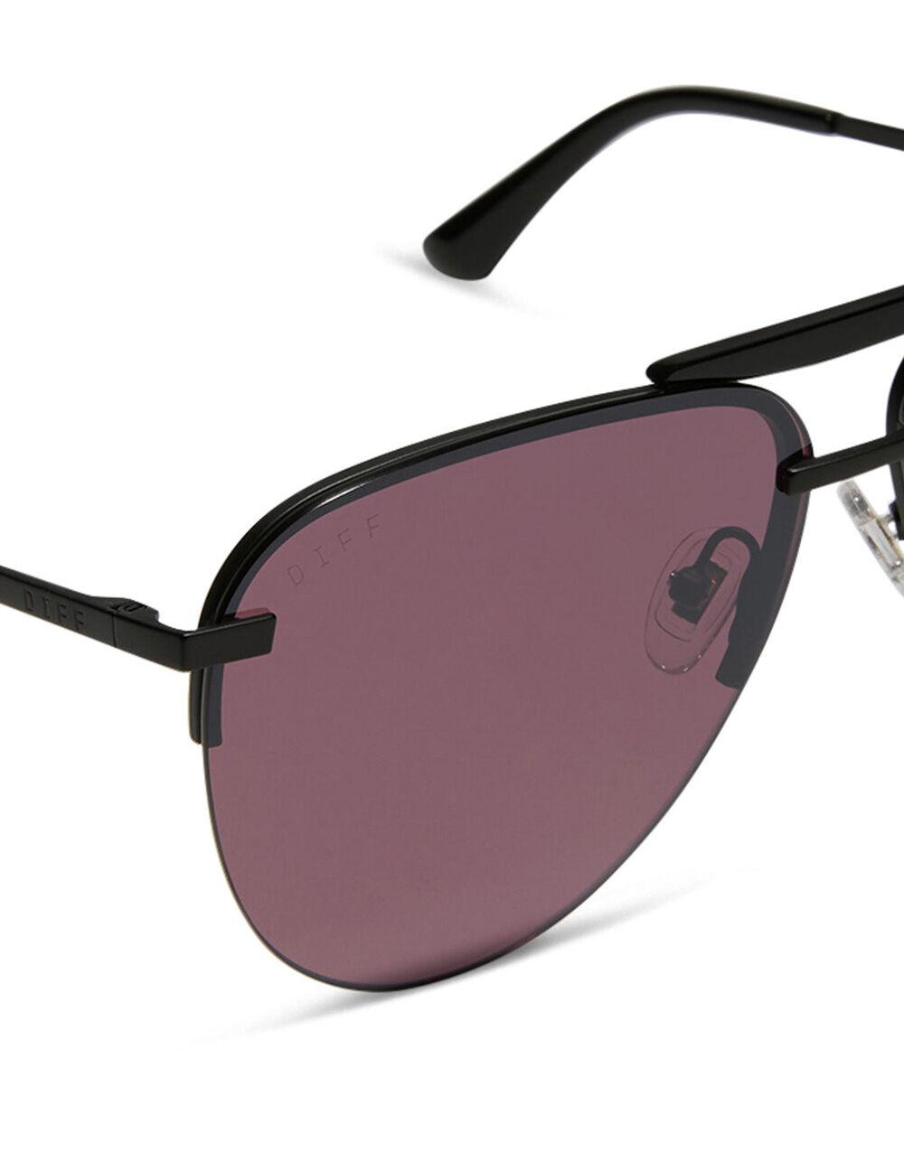 DIFF EYEWEAR Tahoe Sunglasses - BLACK/BURGANDY Product Image