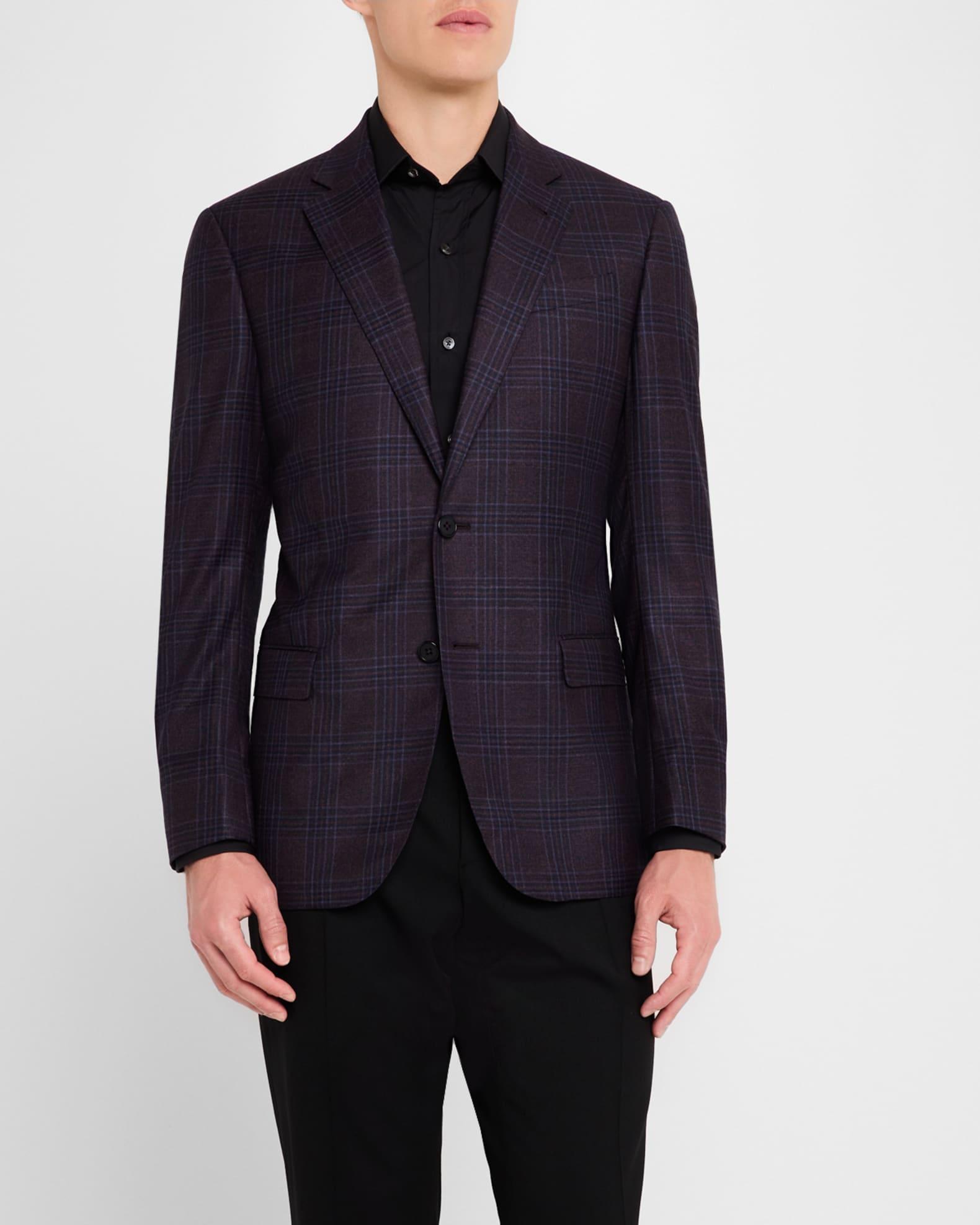 Men's 130s Wool Plaid Sport Coat Product Image