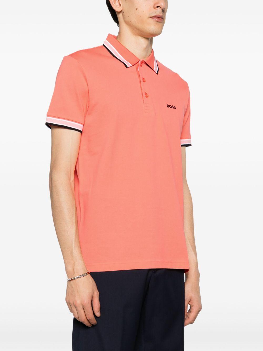 logo-embroidered piqué polo shirt Product Image