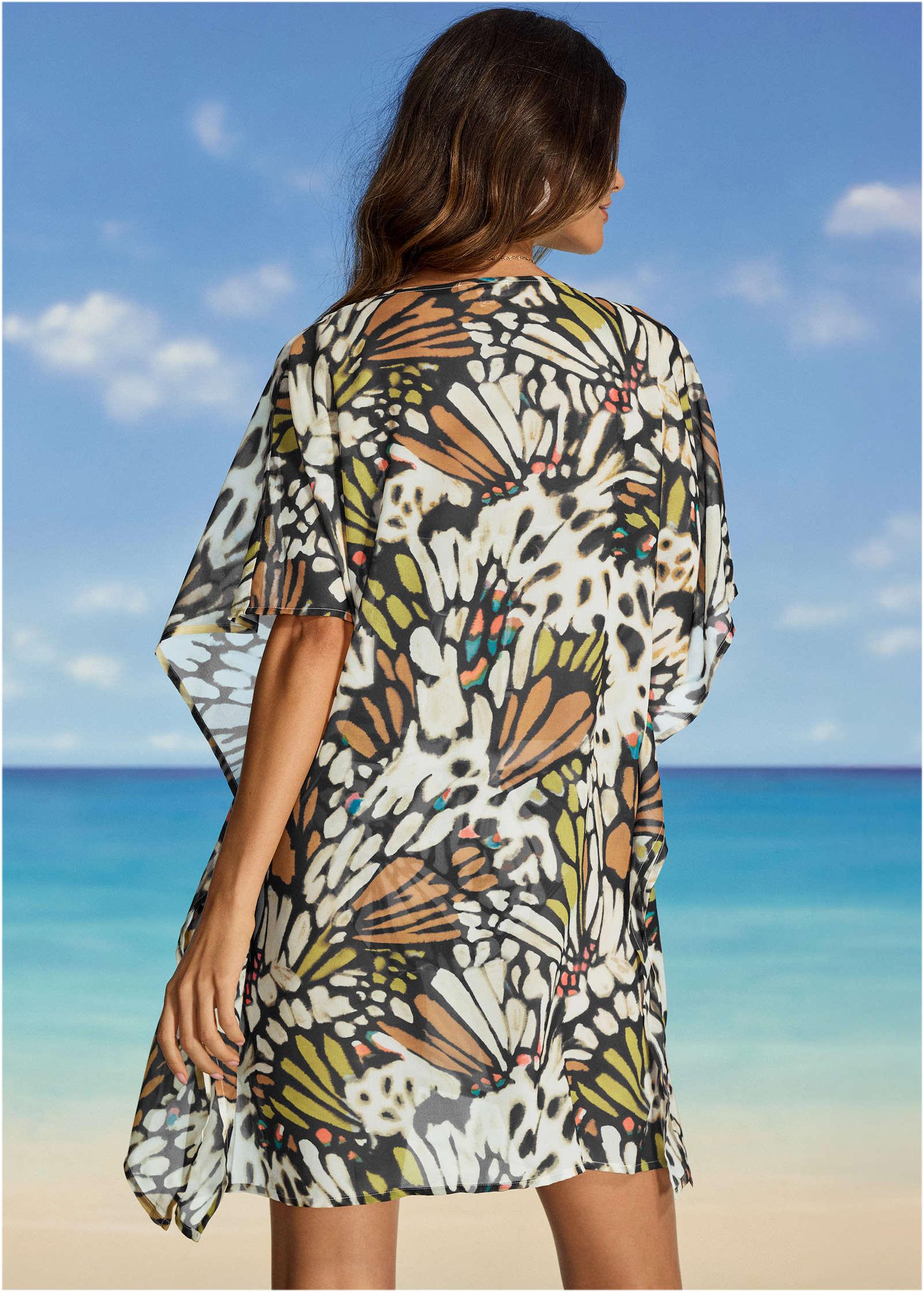 Kimono Cover-Up - Butterfly Cheetah Product Image
