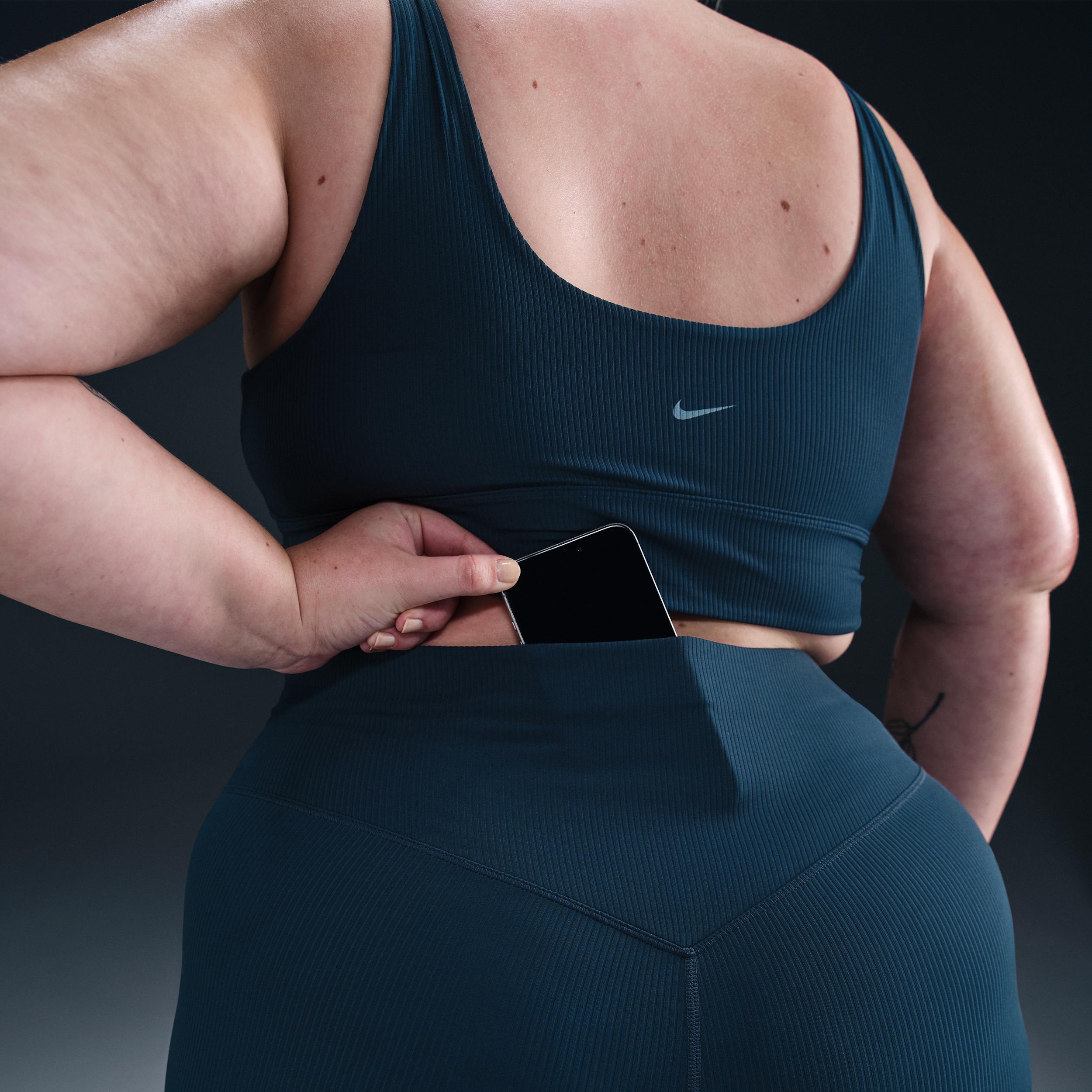 Nike Women's Zenvy Rib High-Waisted 7/8 Leggings (Plus Size) Product Image