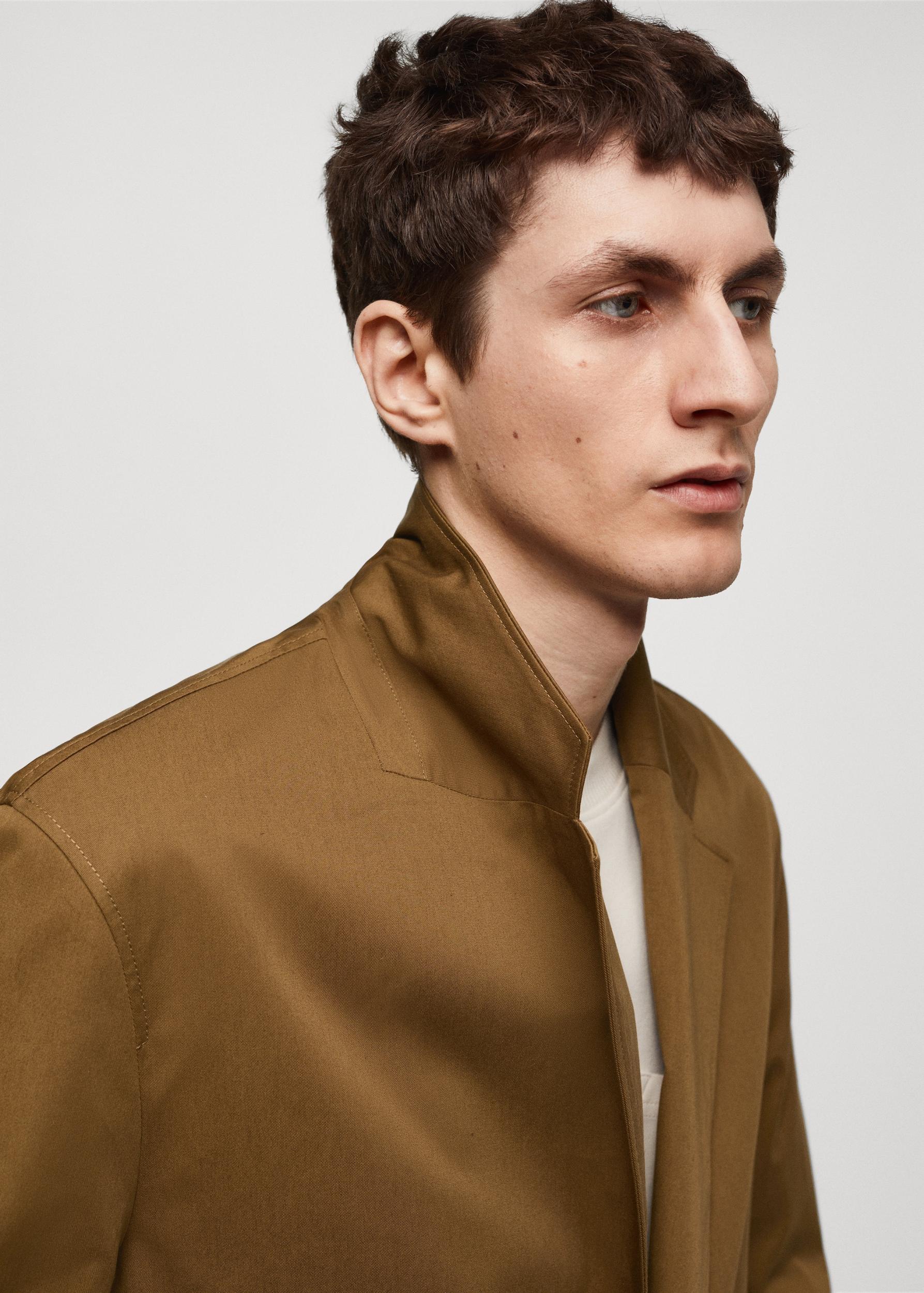 Relaxed-fit cotton jacket - Men | MANGO USA Product Image