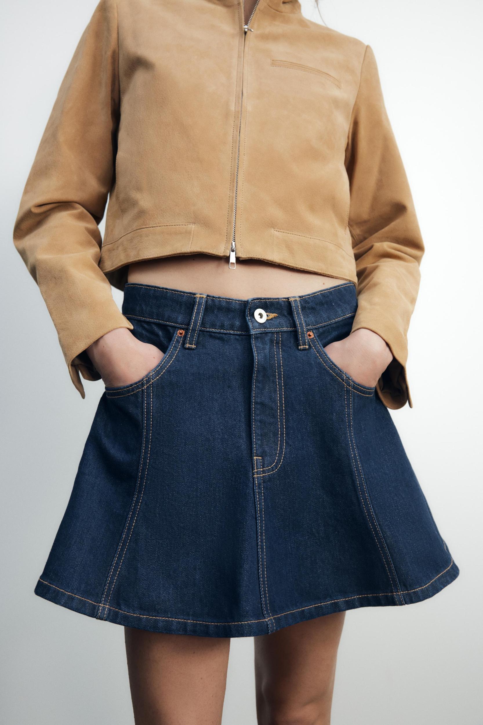 TRF DENIM MINI SKIRT Product Image