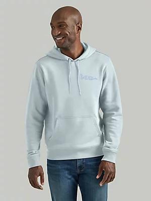 Men's Truest Blue Relaxed Graphic Hoodie | Men's Tops & Tees | Lee® Product Image
