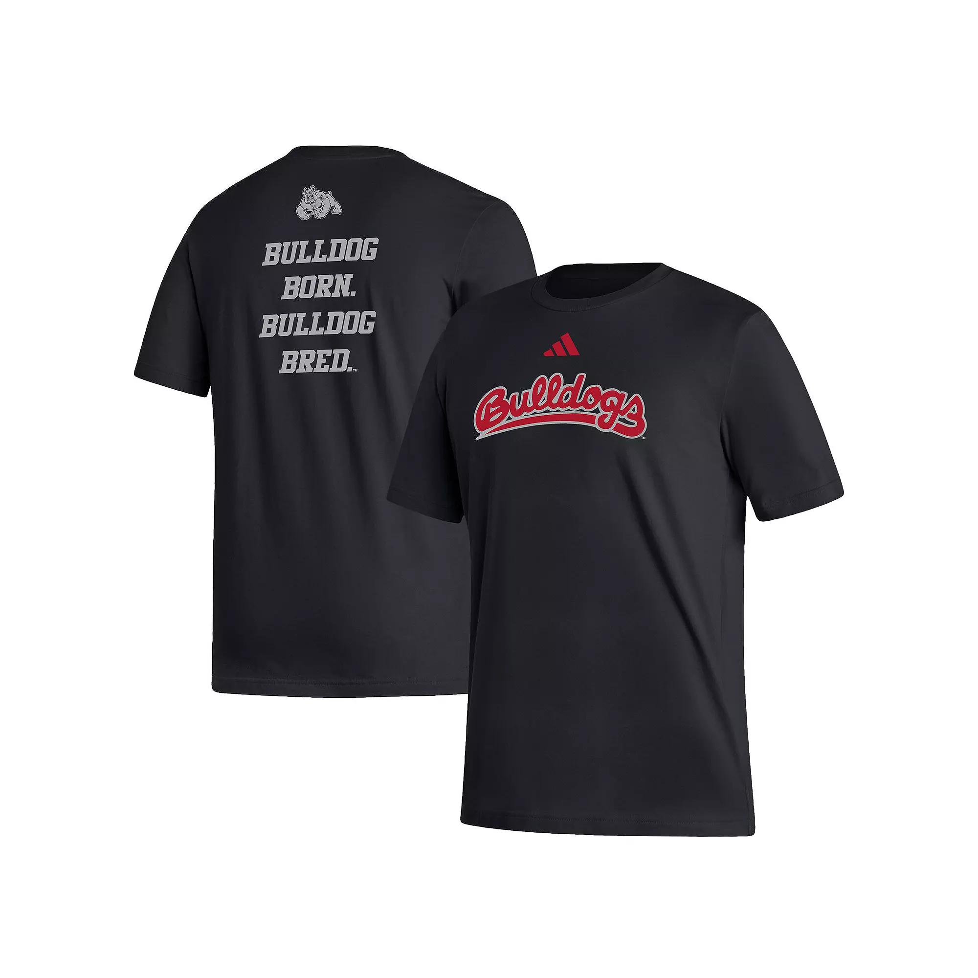 Men's adidas Black Fresno State Bulldogs Blackout T-Shirt, Size: Medium, Csf Black Product Image